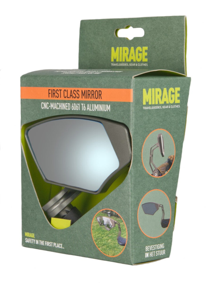 Mirage-Spiegel Barend First Class, verdunkelndes Glas, grau, links