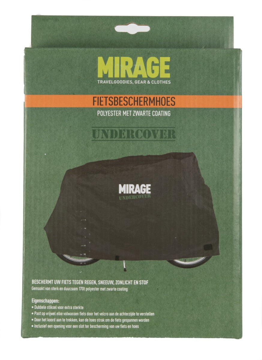 Mirage Undercover Fahrradschutzbedeckung 170T Polyester, Schwarz