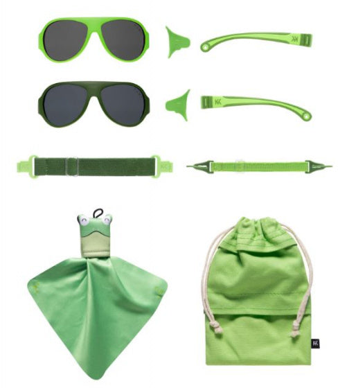 Klicken Sie auf die Sonnenbrille für Kinder 2-5 Jahre grün 2 Stücke