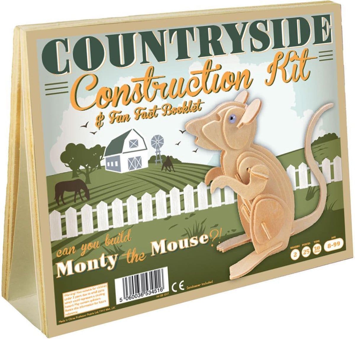 Asmodee Monty der Maus-Bausatz aus Holz