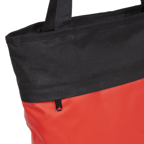 Bike Carbon wasserabweisende Shopper-Fahrradtasche 21l rot