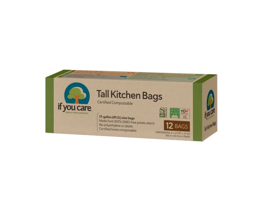 If you care Abfallbeutel – 49l – recycelt mit Kordelzug