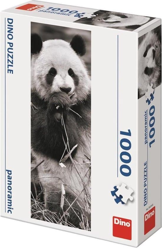 Dinotoys Dino-Puzzle - Panorama-Panda im Gras - 1000 Teile
