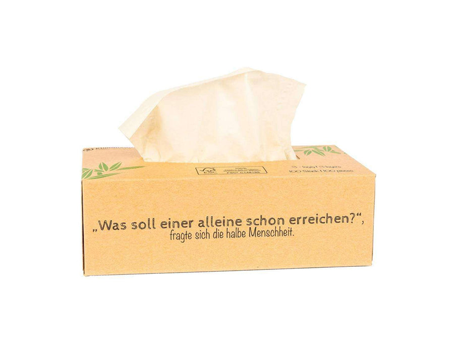 Pandoo-Taschentücher – 3-lagig – Bambus – 100 Stück