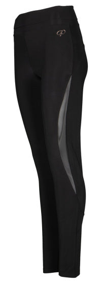 Papillon enge Sport -Legging -Damen Schwarz Größe m