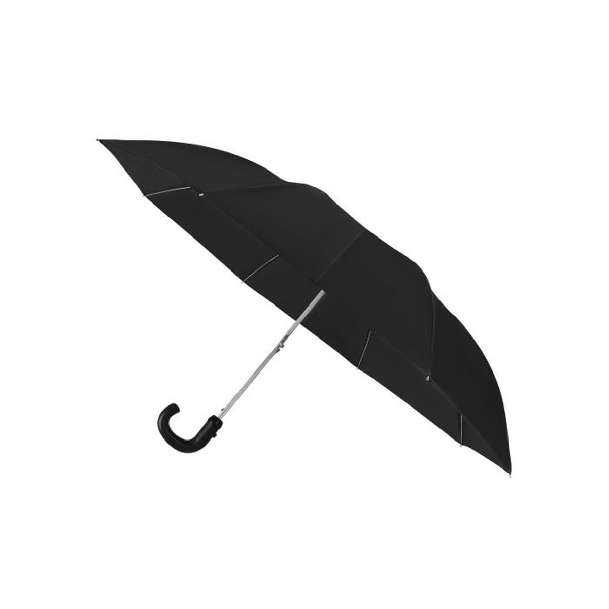 Impliva Regenschirm faltbar mit Automatikhaken schwarz