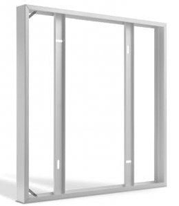 Enzo pfs opbouwframe voor led paneel 60x60x5,5cm wit - 5417875