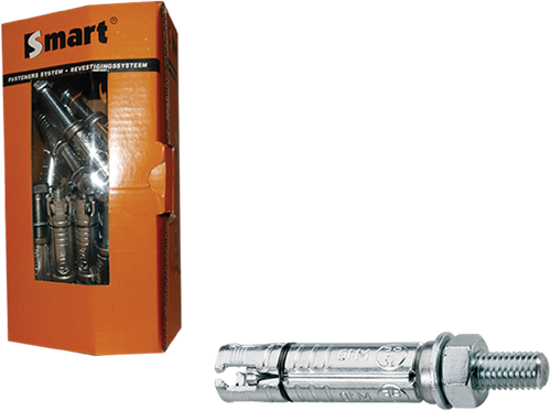 Pgb-europa smart | Keilbolzen smart+Ankerstange m8x30x85 verzinkt | 25 Stück sm000k001080085e
