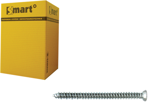 Pgb-europa smart | Rahmenschraube VZK-T30 ø 7,50x132 Zn | 100 Stück sm0wsf0010751323