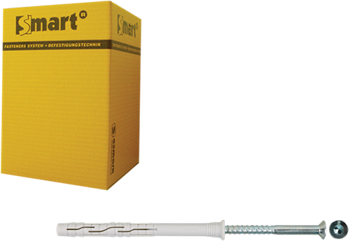 Pgb-europa smart | Fensterstopfen + Schraube vzk tx ø 8x100 nzn | 100 Stück – sm0rptn010801003