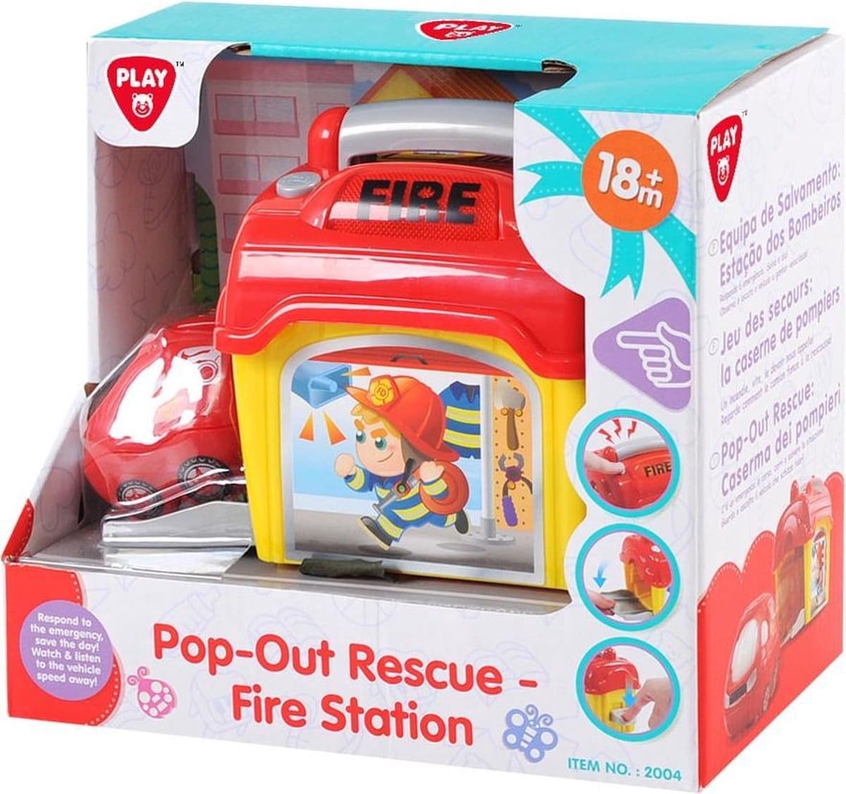 Playgo - Feuerwache mit Auto