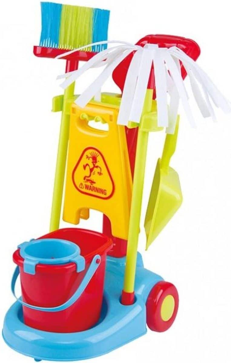 Playgo – Reinigungswagen mit viel Zubehör