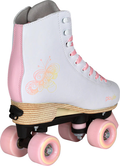 Playlife Verstellbare Rollschuhe Junior Weißrosa Größe 31 34