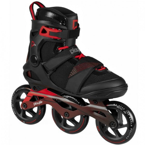 Playlife GT Black 110 Inlineskates Männer schwarz rote Größe 40