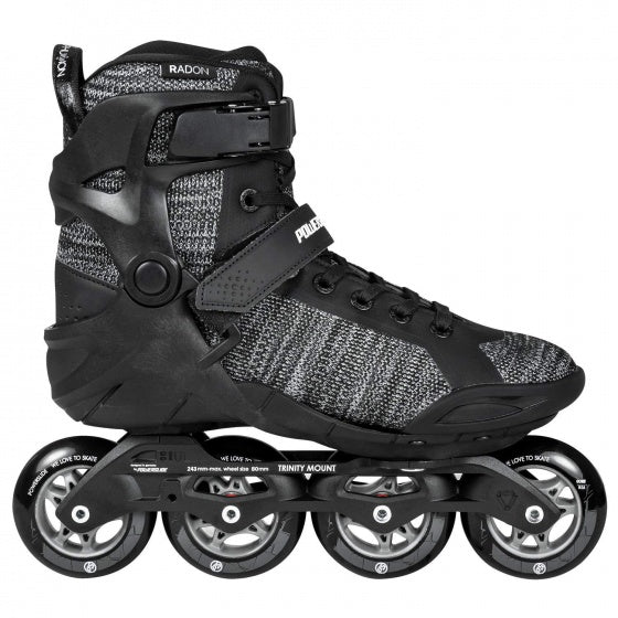 Powerslide Inline Skates Phuzion Radon 80 Softboot 85A Black 39