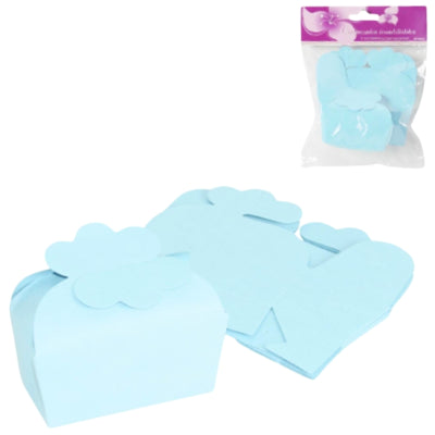 Mini-Geschenkverpackungsbox blau 7,5 cm 5 Stück | 24 Stück