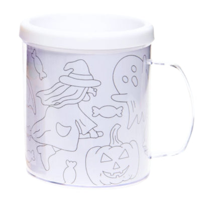 Färben Sie Ihre eigene Halloween-Tasse 250 ml | 36 Stück