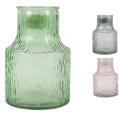 Vaas glas 20 cm 3 assorti | 12 stuks