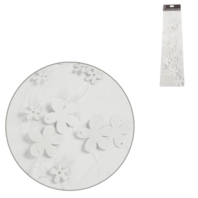 Girlandenblume weiß 120 cm | 48 Stück