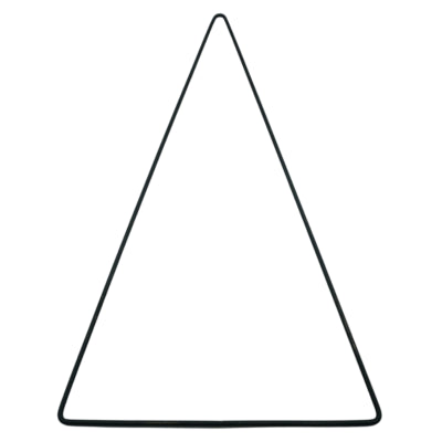 Dekoration DIY Weihnachtsbaum Metall schwarz 55 cm | 24 Stück