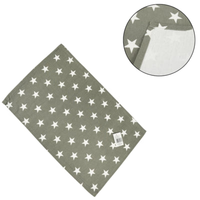 Tischset Stern Baumwolle grau 48 cm | 48 Stück