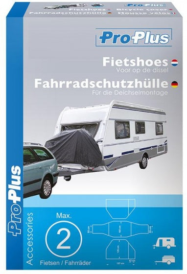 Proplus Fahrradschutzbedeckung - Dunkelgrau, Wasserrötung, 162 x 53 x 100 cm