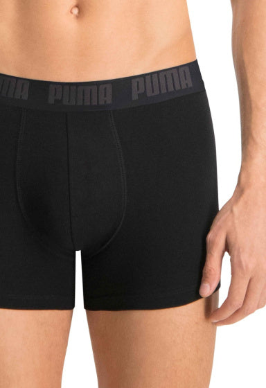 Puma Basic Boxer Short Men (Pack von 2) Schwarze Größe s