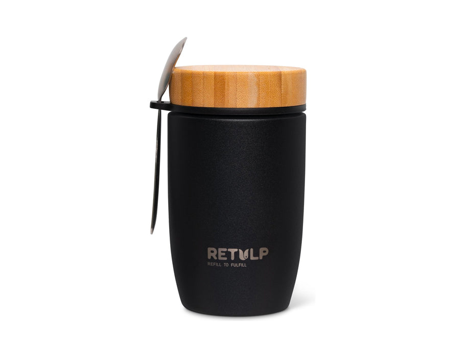 Retulp Lunch Cup - Big Becher - Premium Black - 500 ml