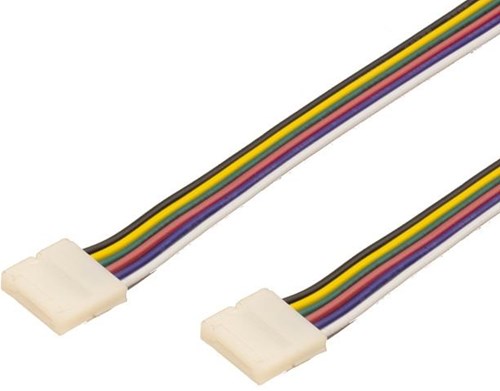 Enzo rgb-cct quick koppelstuk 6pin 12mm met 15cm draad - 4380220