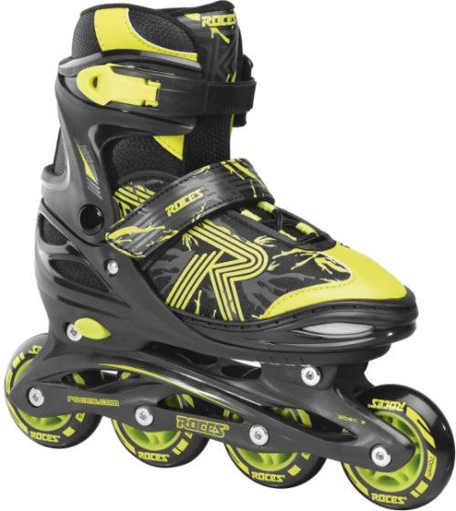 ROCES Inline Skates schicken 3.0 Softboat 82A Schwarze gelbe Größe 30-33