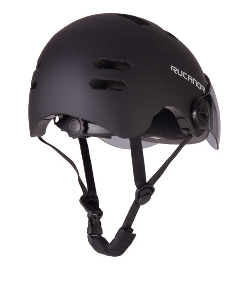 Rucanor Urban Sprint Fahrradhelm verstellbar Schwarz Größe 55-58 cm (M)