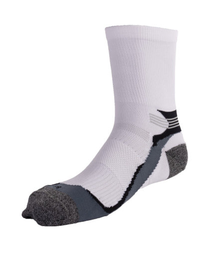 Rucanor Running Socken lang 2-Pack weiß grau Größe 43-46