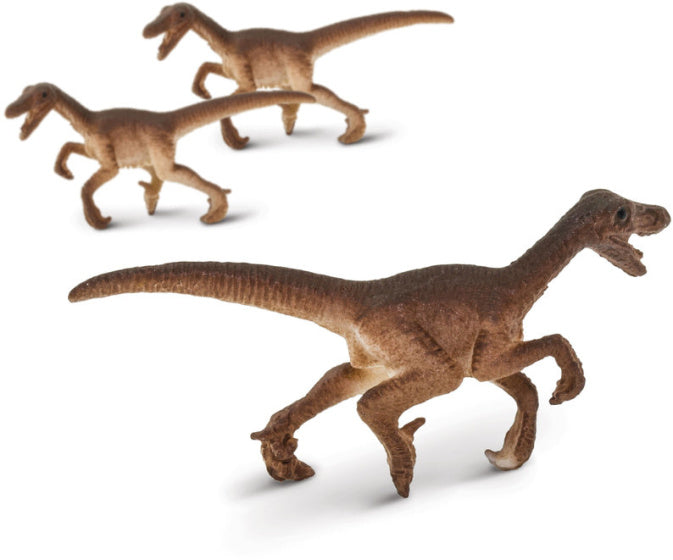 Safari Velociraptor Play-Abbildungen 2 cm BPA-freier Brown 192-Stück