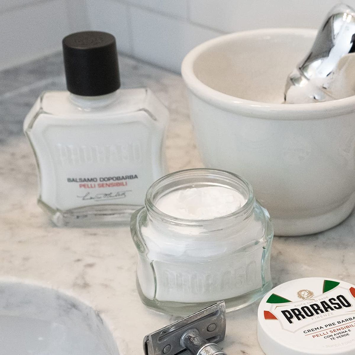 Proraso Aftershave-Balsam, flüssiger grüner Tee, 100 ml