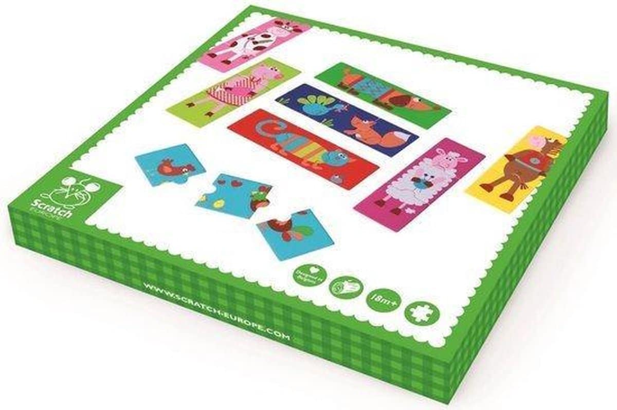 Dam Scratch Vorschulpuzzle verrückte Tiere