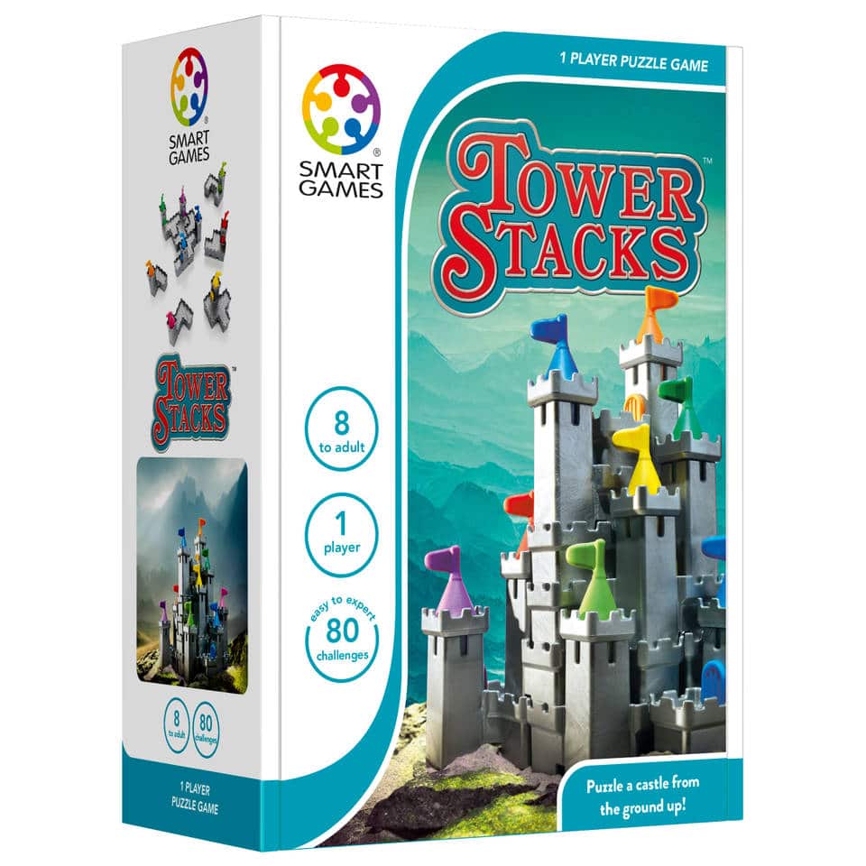 Intelligente Spiele – Turmstapel bauen eine Burg