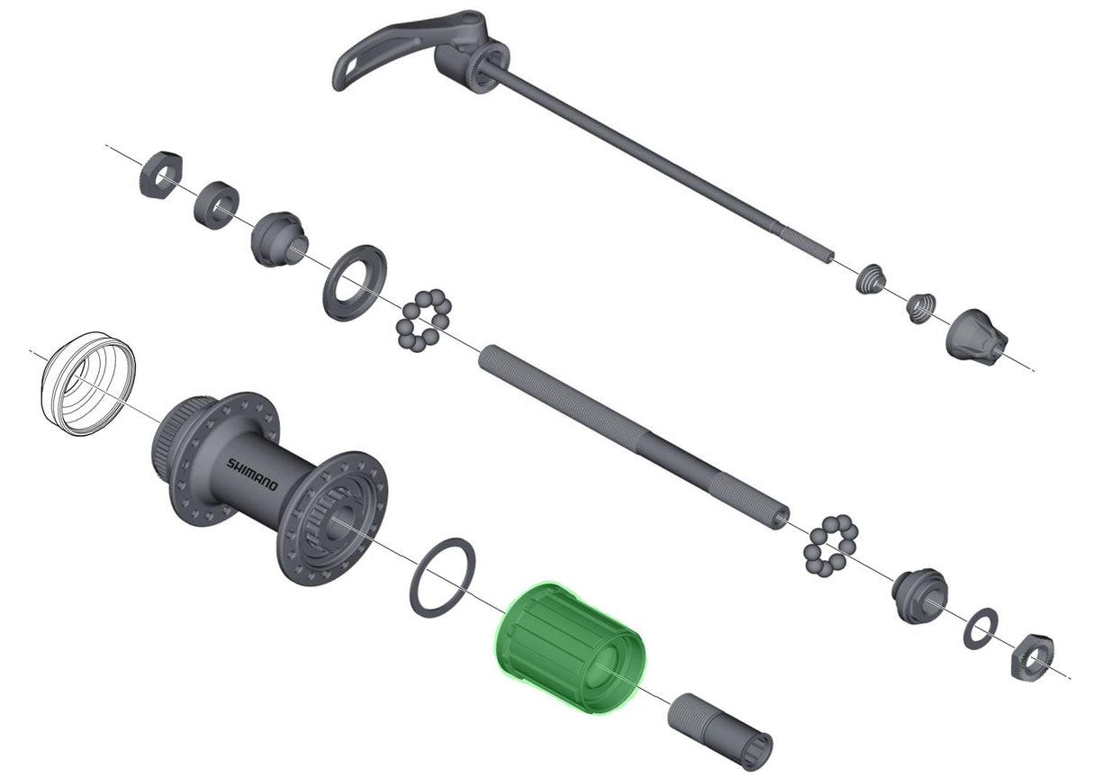 Shimano-Freilaufkörper für fh-m4050