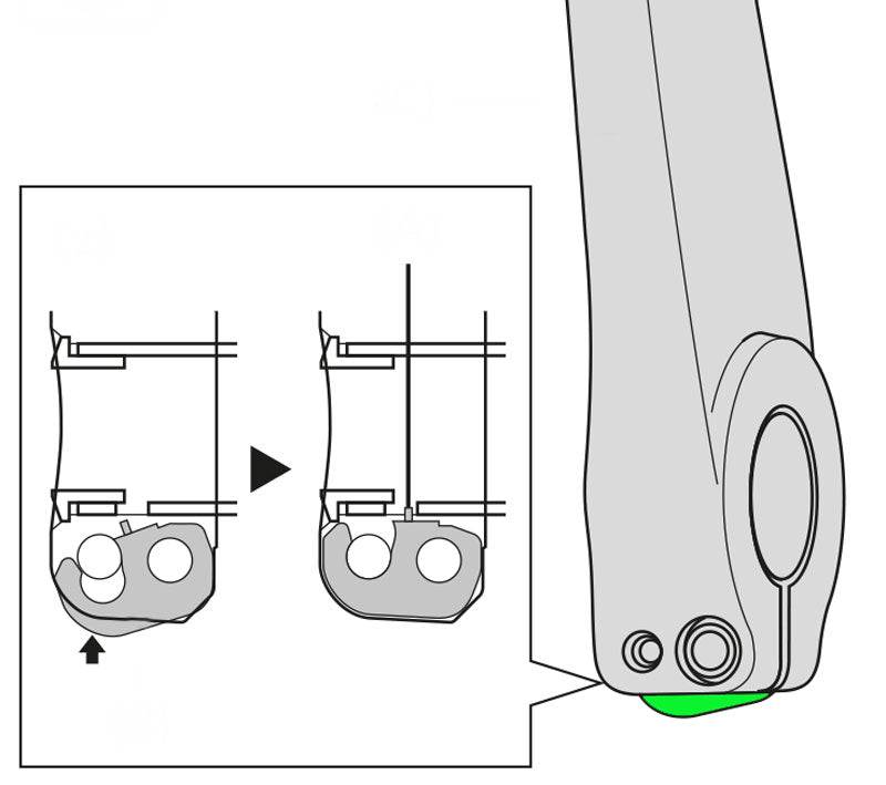 Shimano-Sicherheitsplatte für den linken Rennrad-Kurbelarm