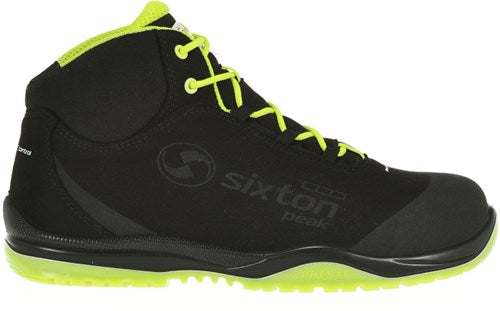 Sixton peak cuban hoog 91370-00 s3 | zwart geel | maat 42 - 8052086524200