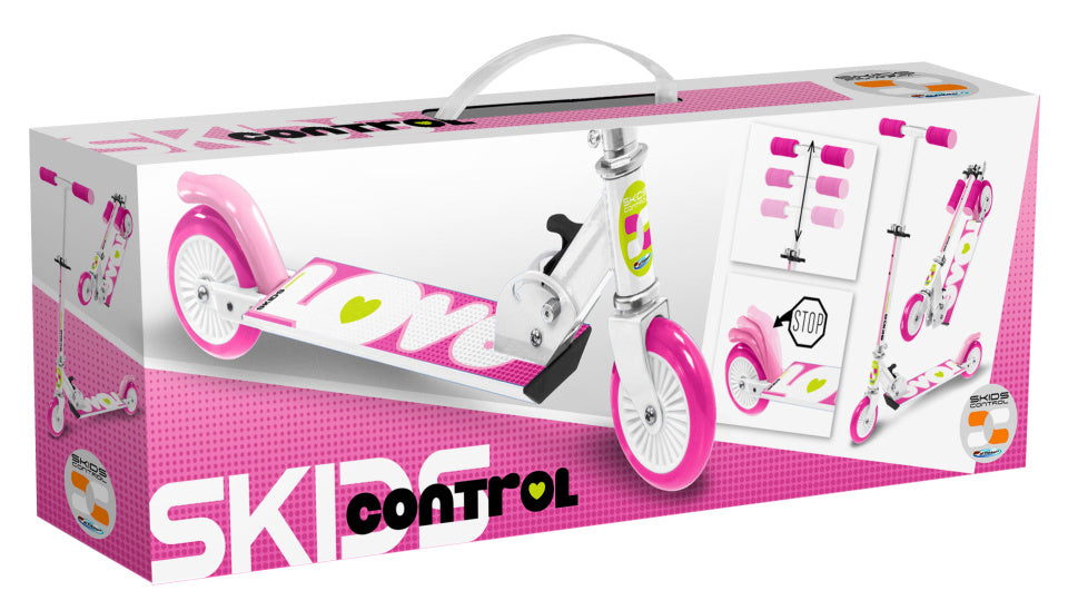 Skids Control Folding Step Love Foot Brems Girls Pink