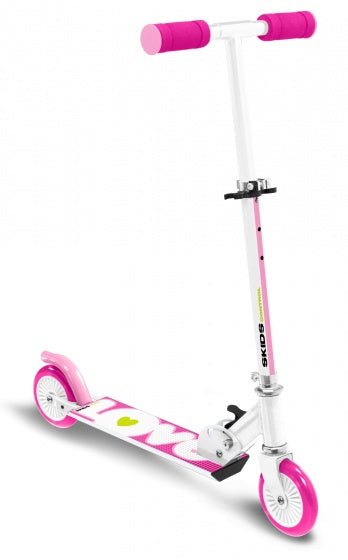 Skids Control Folding Step Love Foot Brems Girls Pink