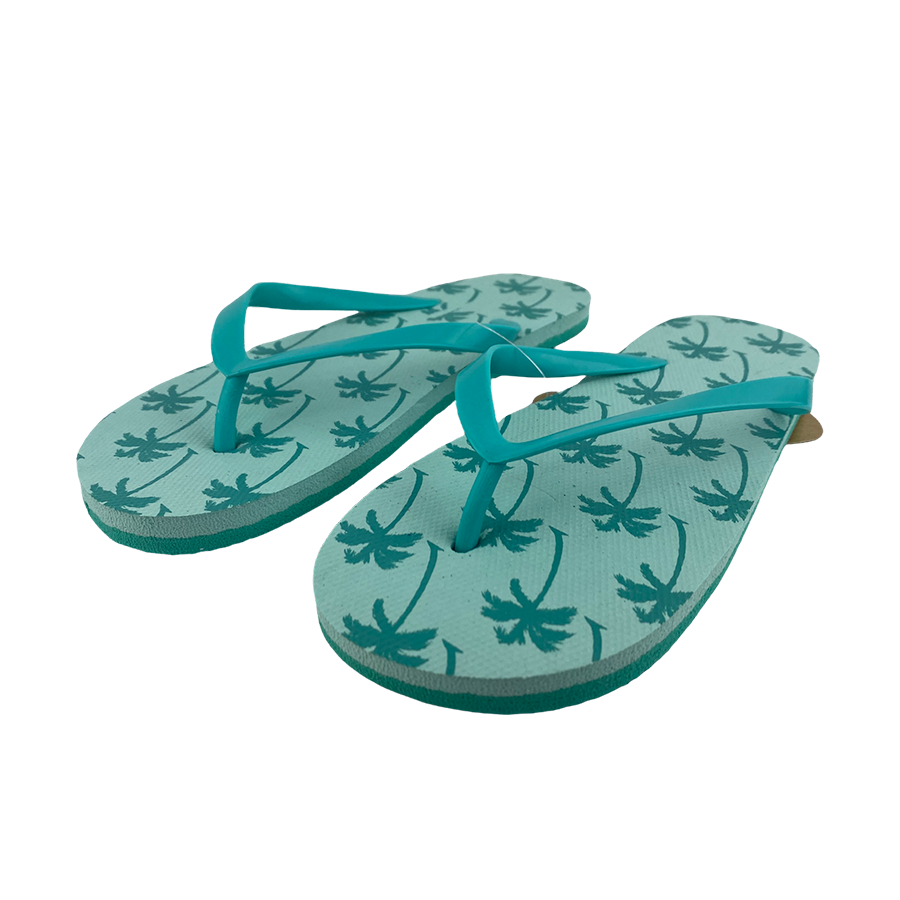 Slipper kind palm print groen maat 28