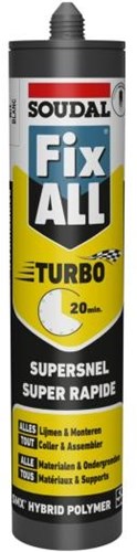 Soudal Fix – alles Turbo | Klebedichtstoff | grau | 290 ml - 124805