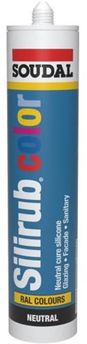 Soudal Silirub-Farbe | Silikondichtstoff | rehbraun ral 8007 | 300 ml – 121808