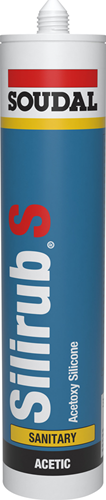 Soudal Silirub Sanitärartikel | Silikon-Fugendichtstoff | 310 ml | schwarz - 101550