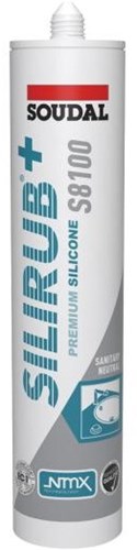 Soudal silirub+ s8100 neutral | Sanitär-Set | ral 9010 | 300 ml – 134444
