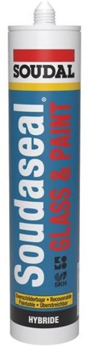 Soudal Soudaseal Glasfarbe | Verglasungsset | ral 9010 | 290 ml - 155365