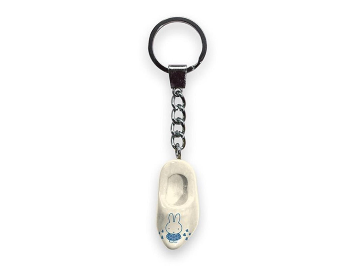 Miffy Schlüsselanhänger Clog 4cm weiß blau
