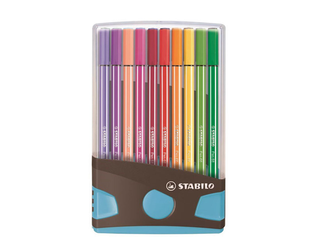 Stabilo Filzstift 68 Colorparade Anthrazitblau, Box à 20 Stück