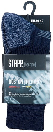 Stapp techno boston thermo sok 27450 | 999 zwart | maat 38 - 00.134.005.35